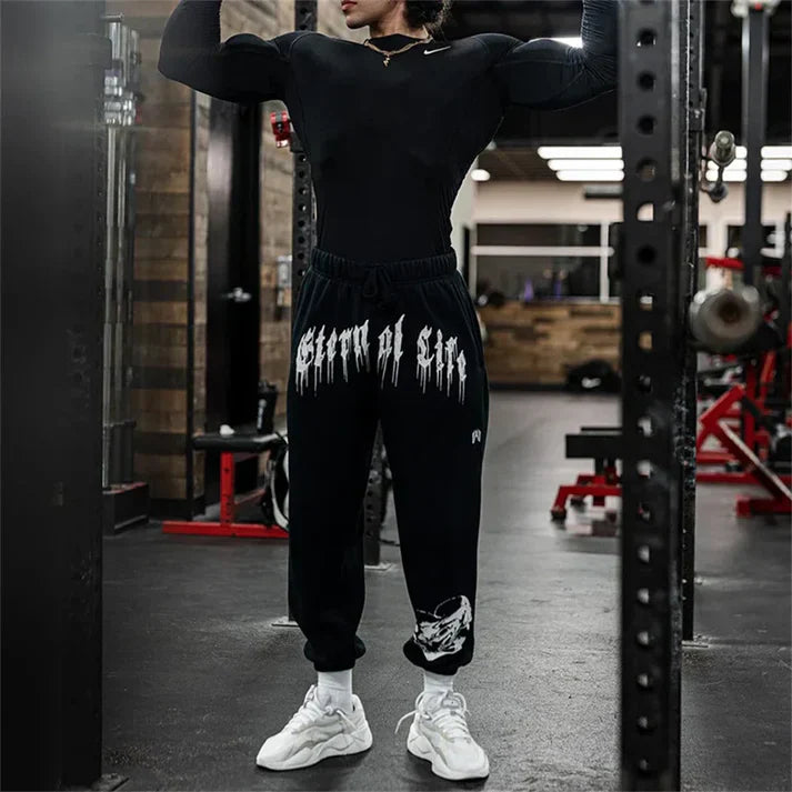 Dark Baggy Gym Pants